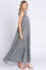 Sage Floral Shoulder Tie Maxi Dress sold by Pinkblush