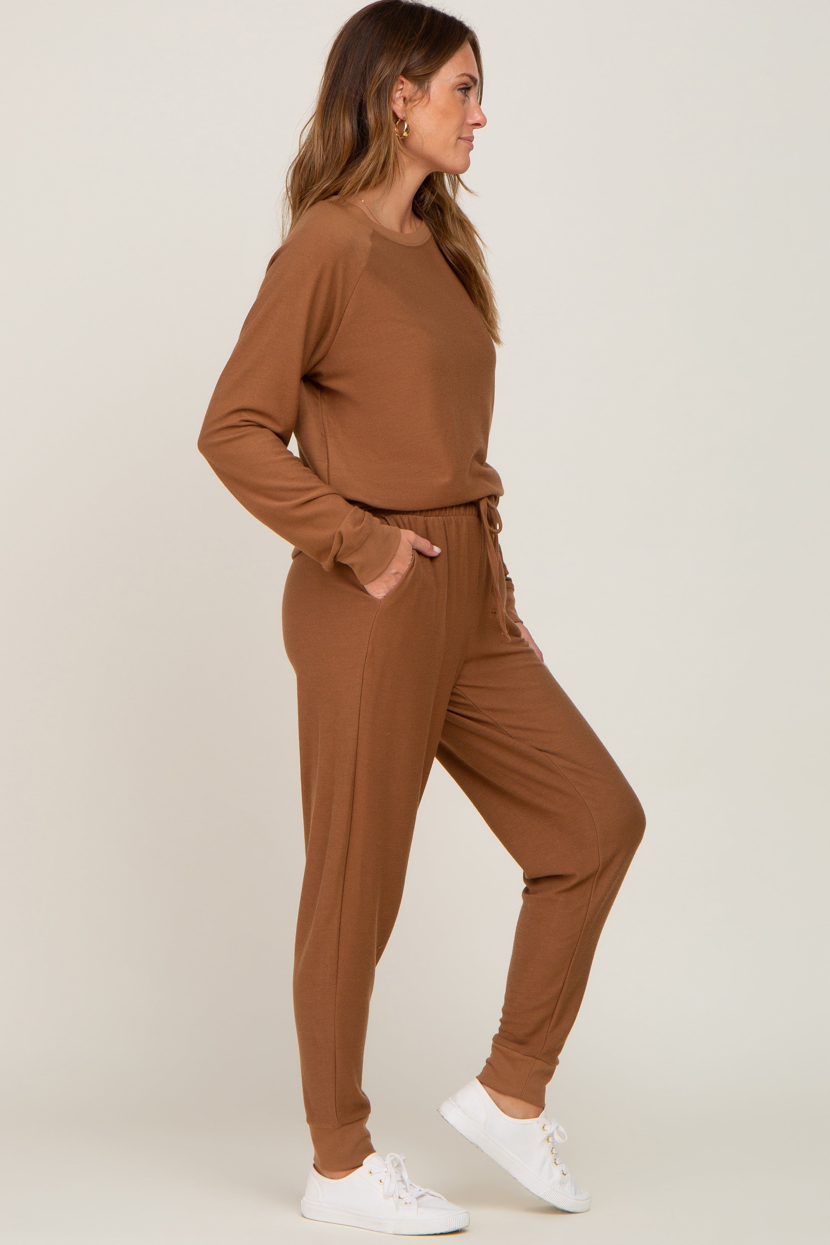 Camel Soft Knit Long Sleeve Set sold by Pinkblush product image thumbnail 2
