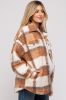 Taupe Textured Plaid Maternity Jacket sold by Pinkblush
