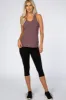 Mauve Solid Active Racerback Tank Top sold by Pinkblush
