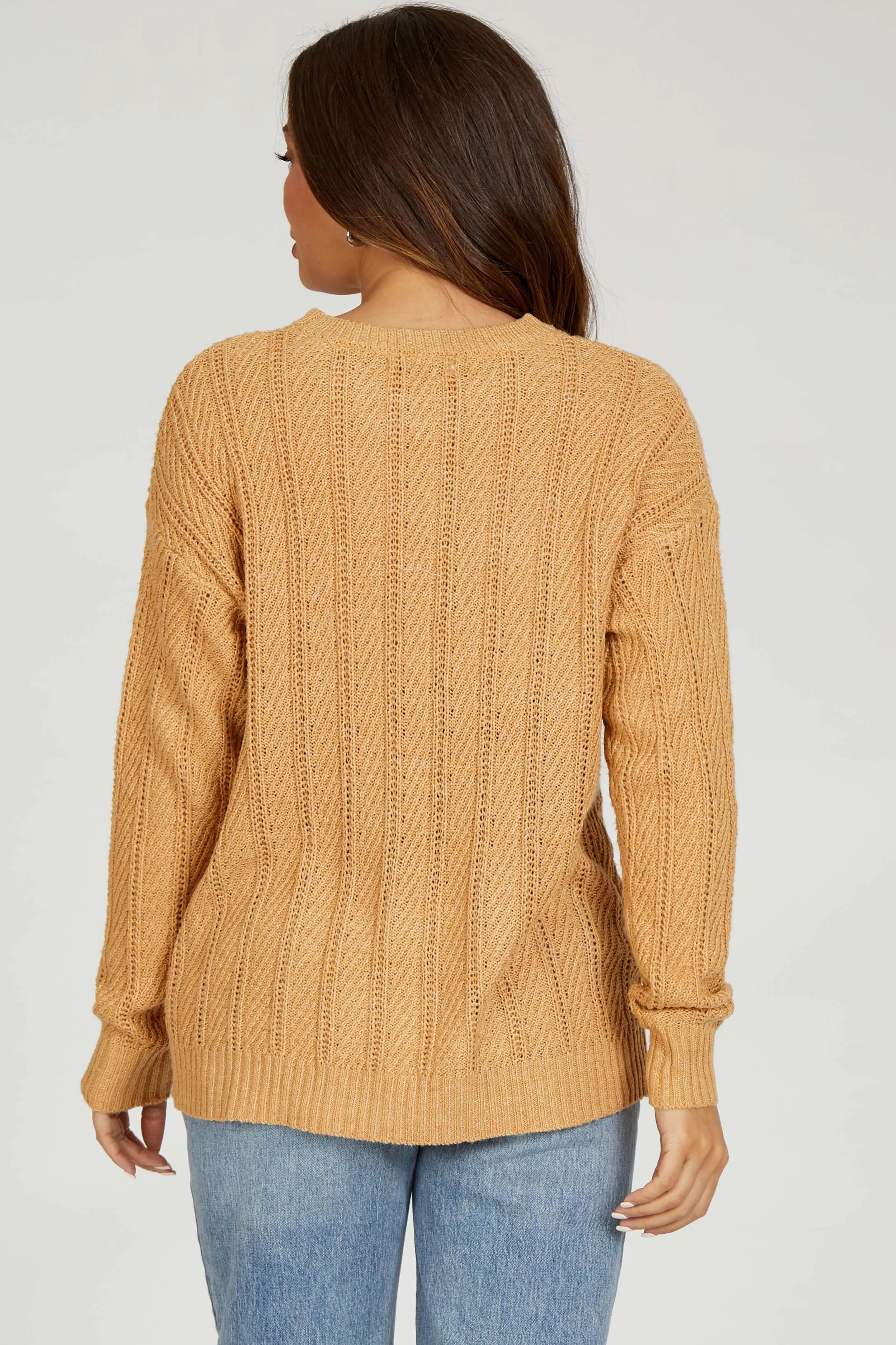 Camel Pattern Knit Maternity Sweater sold by Pinkblush product image thumbnail 3