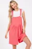 Coral Ribbed Romper sold by Pinkblush