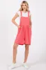 Coral Ribbed Romper sold by Pinkblush