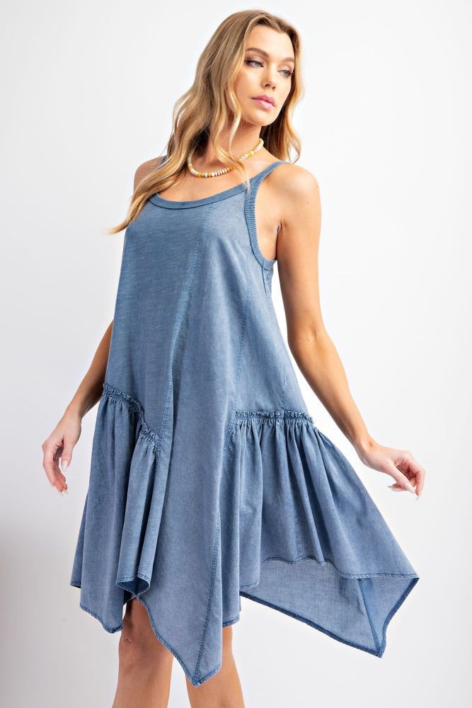 Washed Denim Mineral Washed Cami Dress sold by Pinkblush product image thumbnail 3