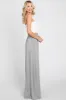 Grey Smocked Waist Flowy Pants sold by Pinkblush