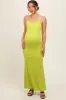Lime Ribbed Fitted Maternity Maxi Dress sold by Pinkblush
