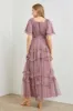 Dusty Lavender Tulle Maxi Dress sold by Pinkblush