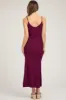Burgundy Ribbed Side Slit Maternity Maxi Dress sold by Pinkblush