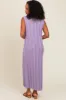 Lavender Ribbed Knit Sleeveless Dress sold by Pinkblush