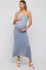 Light Blue Open Knit Crochet Maternity Midi Dress sold by Pinkblush