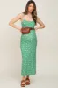 Green Floral Sleeveless Maternity Maxi Dress sold by Pinkblush