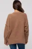 Mocha Knit Exposed Seam Maternity Sweater sold by Pinkblush