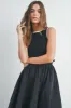 Black Contrasted Tank Sweater Dress sold by Pinkblush