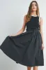 Black Contrasted Tank Sweater Dress sold by Pinkblush