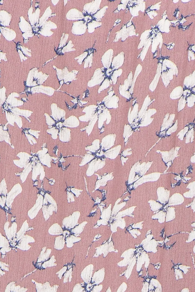 Mauve Floral Sleeveless Tiered Plus Dress sold by Pinkblush product image thumbnail 4