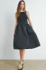 Black Contrasted Tank Sweater Dress sold by Pinkblush