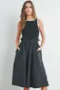 Black Contrasted Tank Sweater Dress sold by Pinkblush