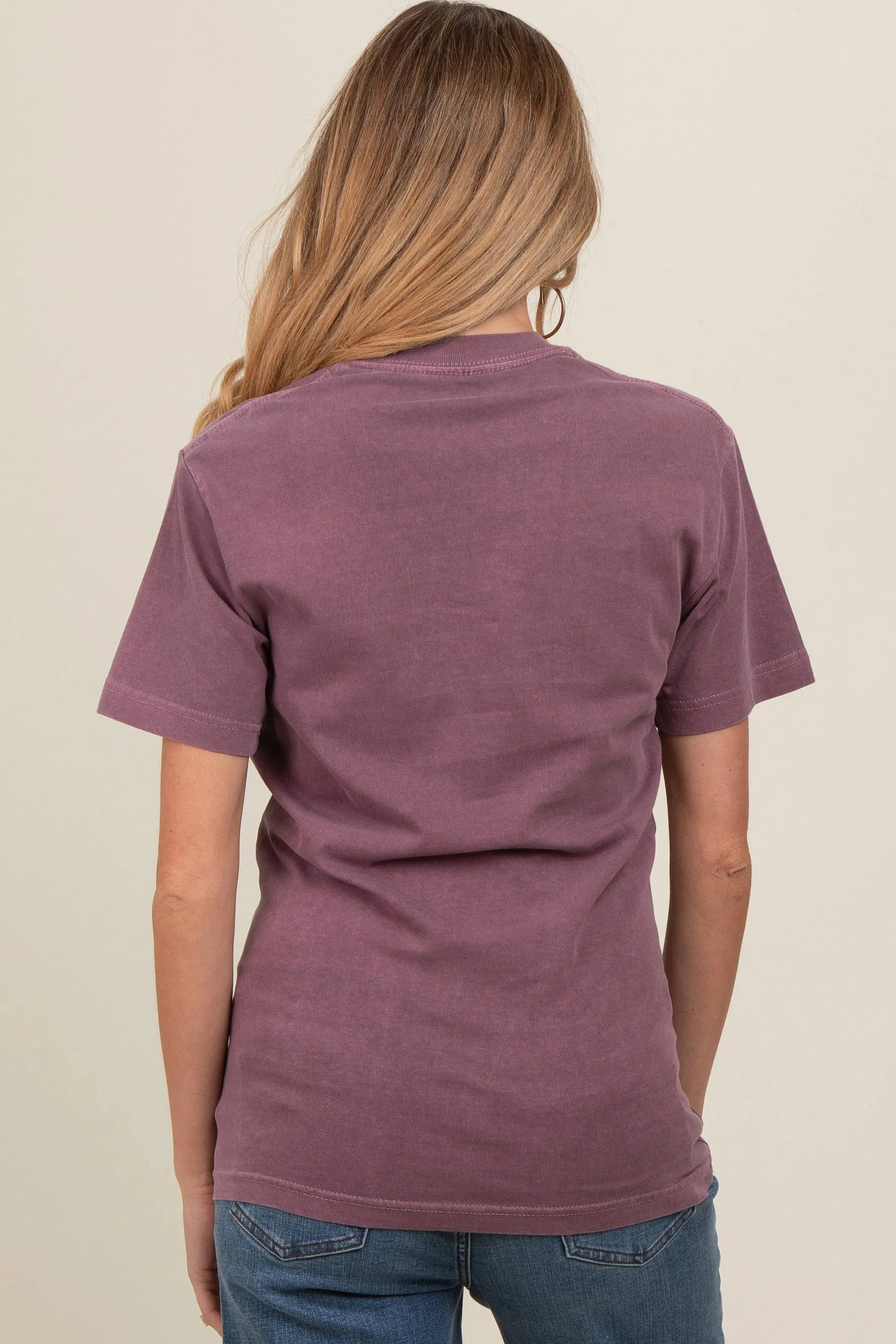 Plum Basic Maternity T-Shirt sold by Pinkblush product image thumbnail 3