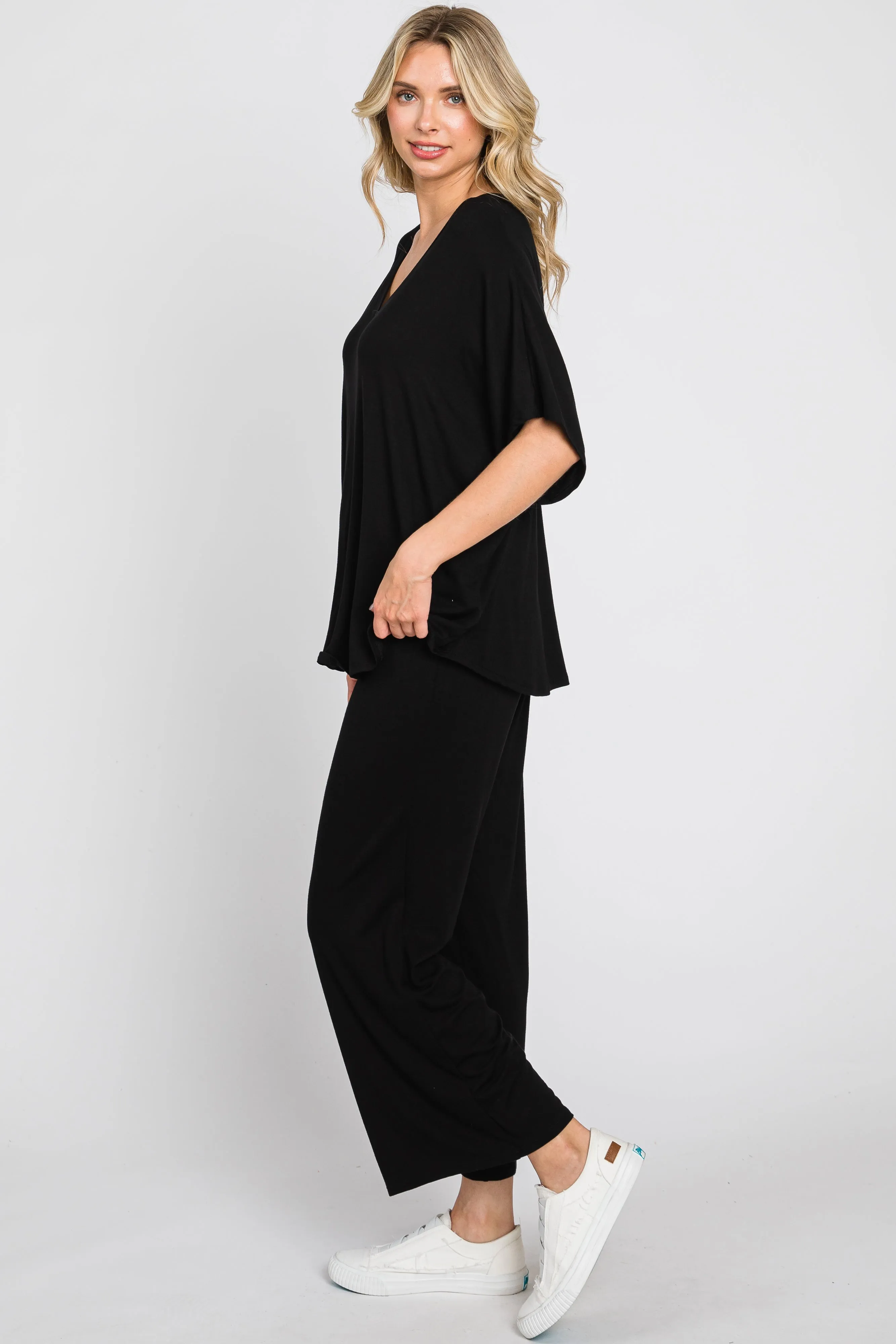 Black Cropped Pant Set sold by Pinkblush product image thumbnail 2