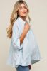 Light Blue Striped Dolman Button Down Maternity Top sold by Pinkblush