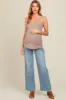 Light Blue Bootcut Maternity Jeans sold by Pinkblush