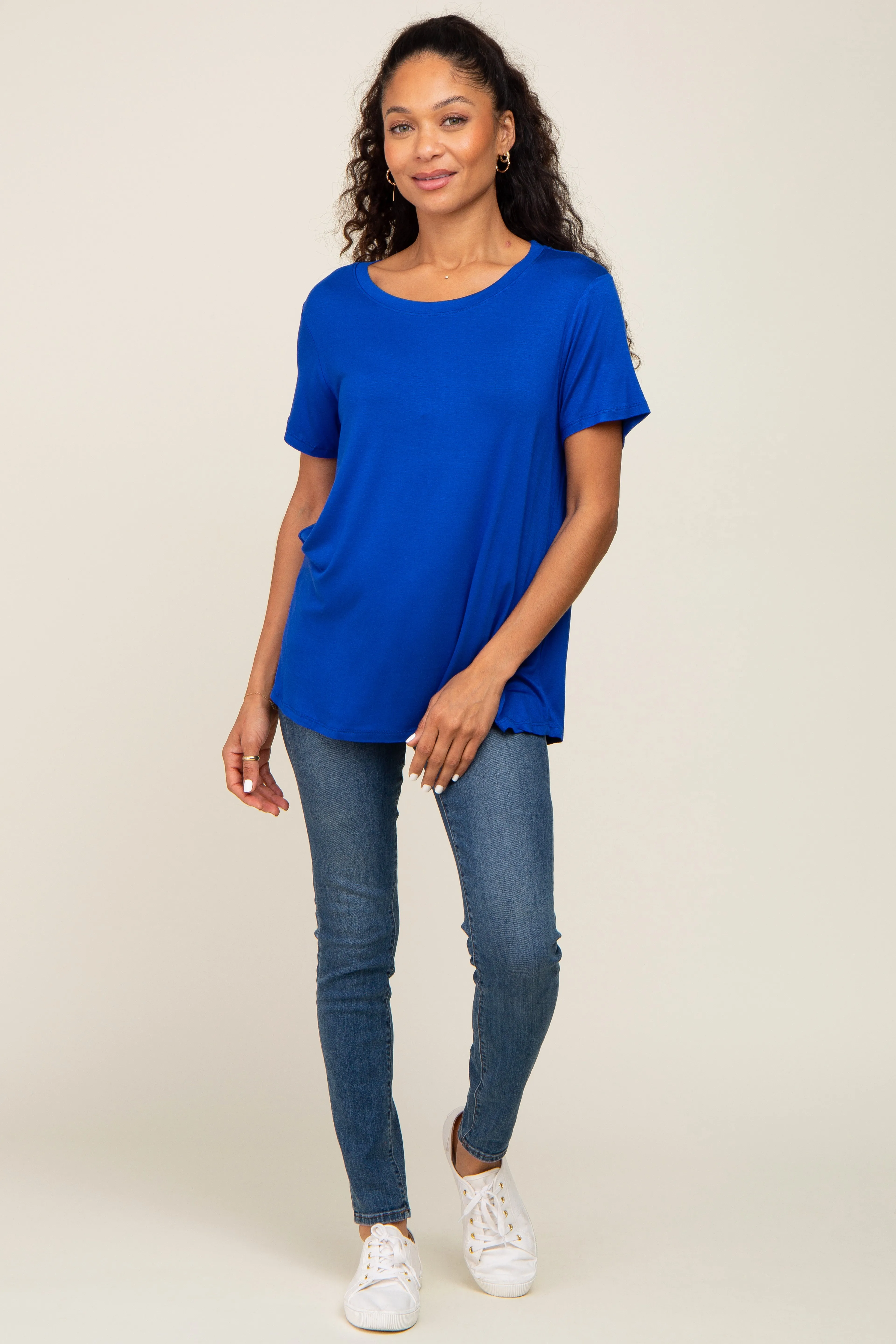 Blue Basic Tee sold by Pinkblush product image thumbnail 4