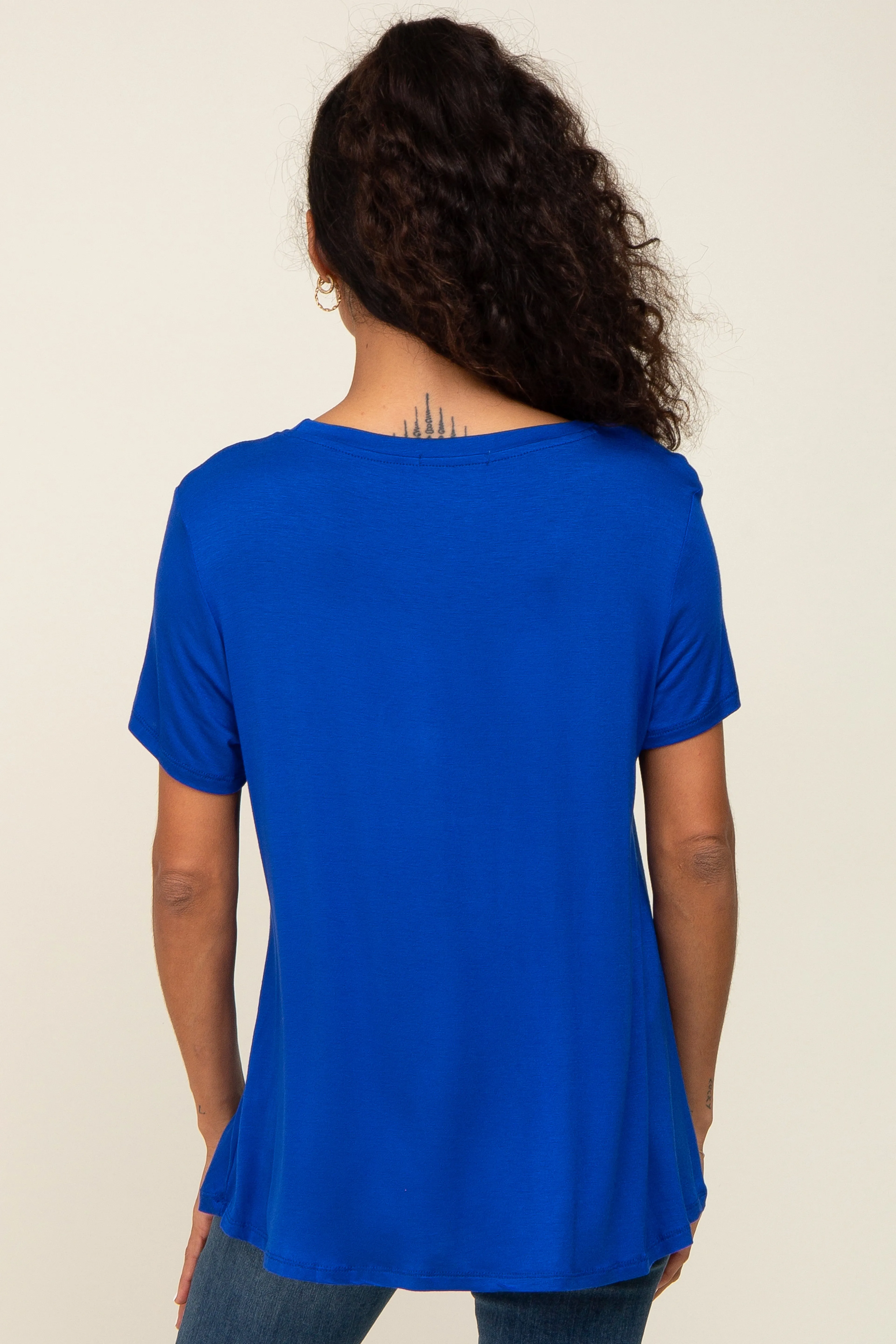 Blue Basic Tee sold by Pinkblush product image thumbnail 3