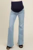 Light Blue Flare Leg Maternity Jeans sold by Pinkblush