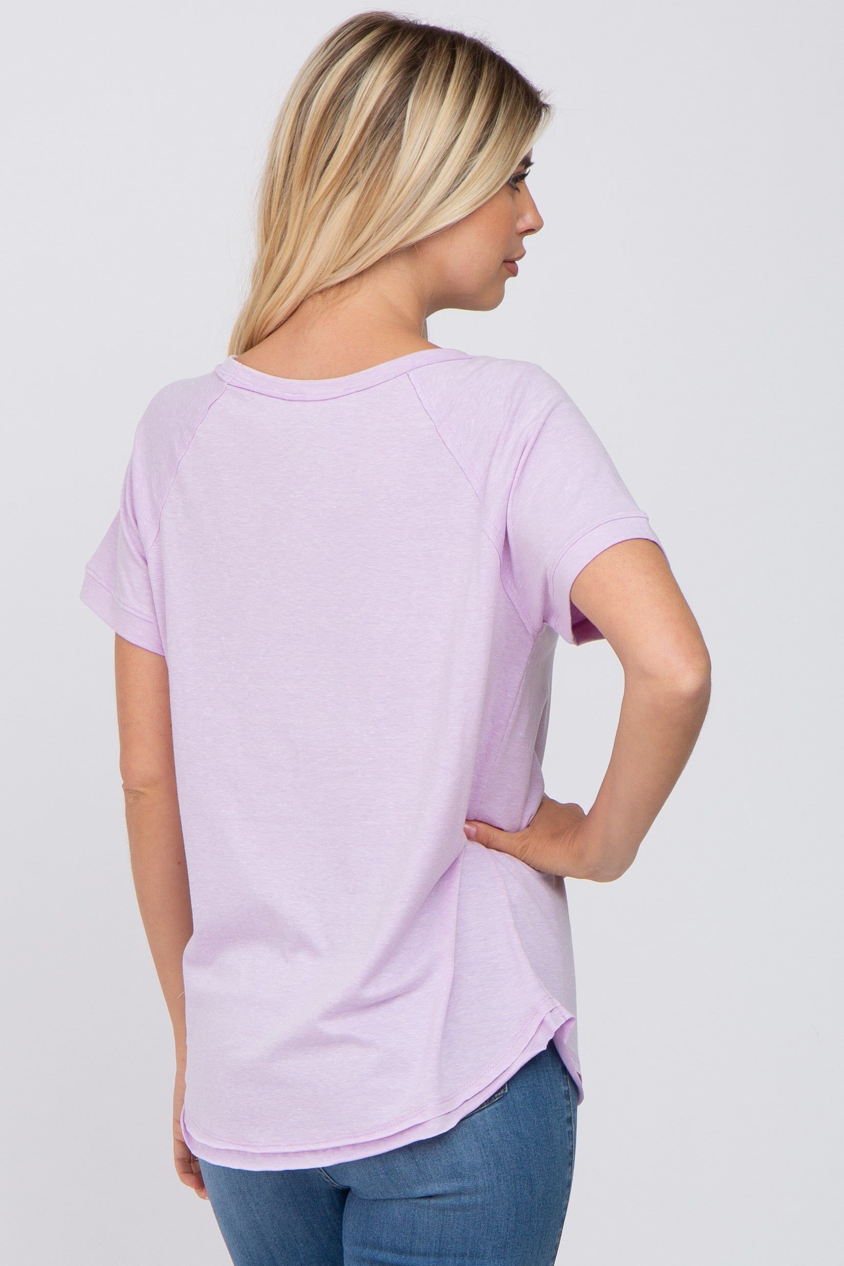 Lavender Pocket Tee sold by Pinkblush product image thumbnail 3