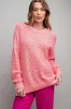 Pink Knit Long Sleeve Top sold by Pinkblush