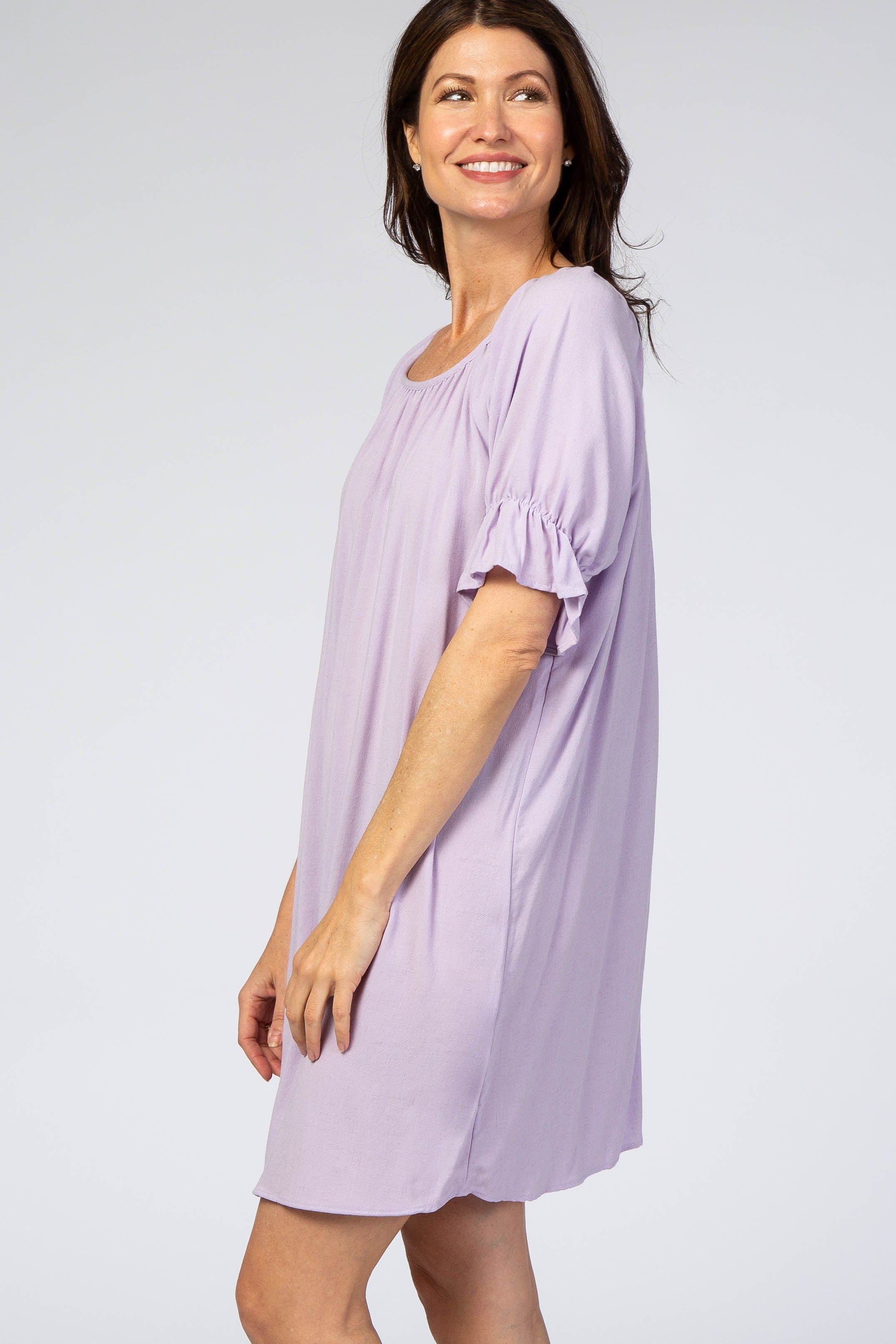 Lavender Knot Back Short Sleeve Dress sold by Pinkblush product image thumbnail 2