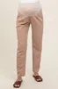 Beige Pleated Relax Fit Maternity Pants sold by Pinkblush