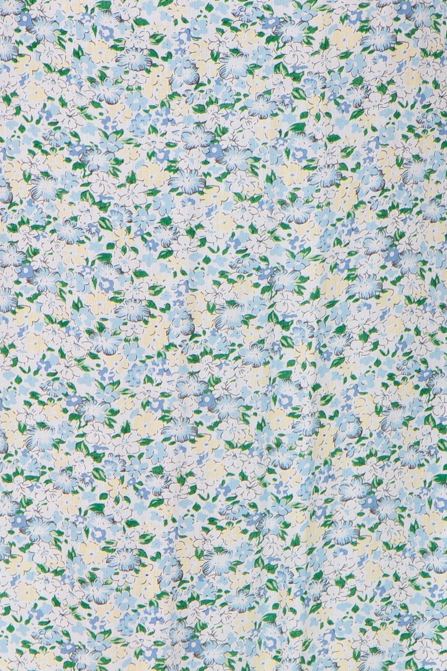 Light Blue Floral Off Shoulder Long Sleeve Maternity Maxi Dress sold by Pinkblush product image thumbnail 4