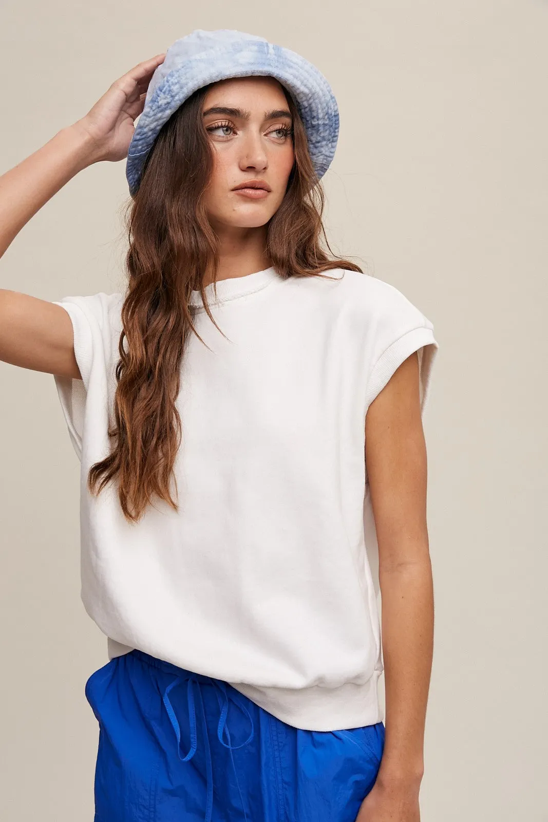 Ivory Terry Raw Trim Top sold by Pinkblush product image thumbnail 2