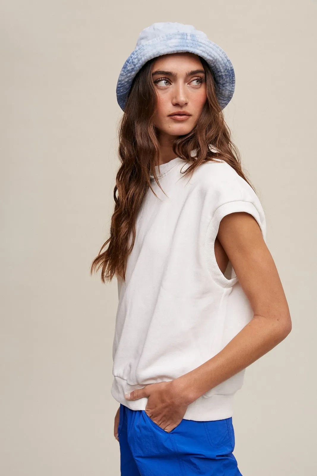 Ivory Terry Raw Trim Top sold by Pinkblush product image thumbnail 3