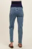Blue Basic Maternity Straight Leg Jeans sold by Pinkblush