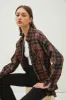 Brown Plaid Flannel Long Sleeve Button Down sold by Pinkblush