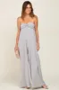 Grey Strapless Front Twist Maternity Jumpsuit sold by Pinkblush