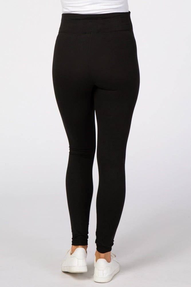 Black Maternity Leggings sold by Pinkblush product image thumbnail 4