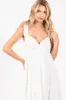 White Textured Tiered Midi Dress sold by Pinkblush