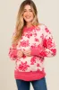 Pink Floral Crew Neck Maternity Sweater sold by Pinkblush