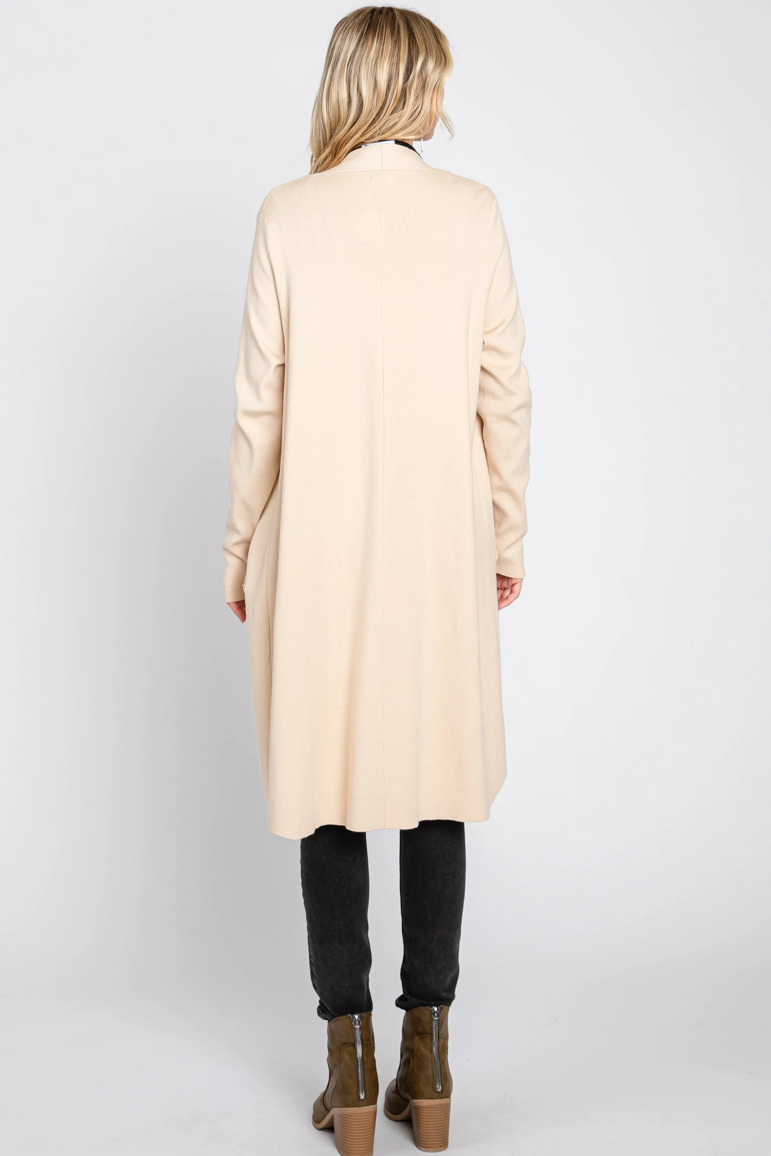 Cream Draped Cardigan sold by Pinkblush product image thumbnail 3