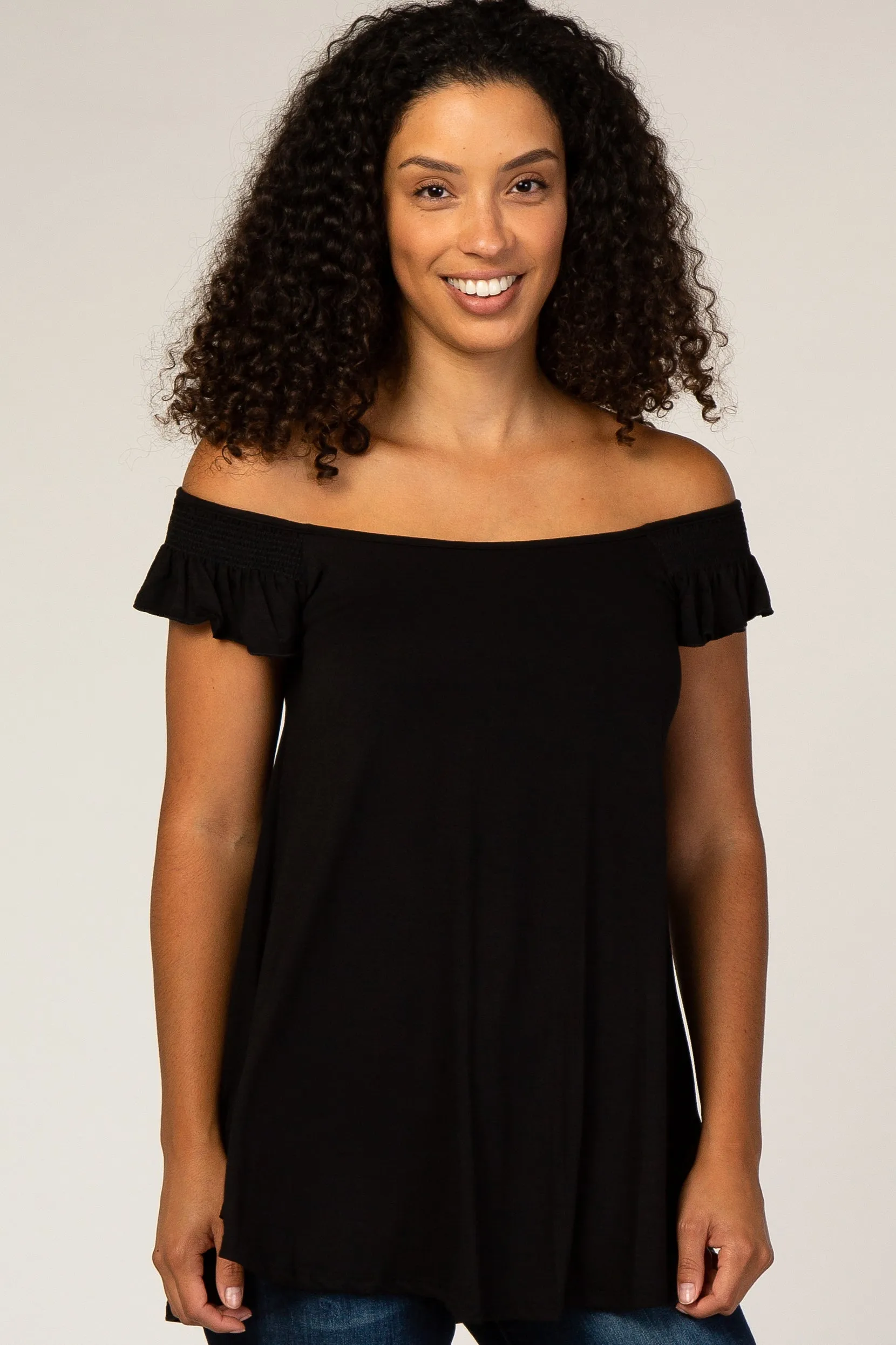 Black Flutter Sleeve Top sold by Pinkblush product image thumbnail 5