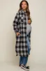 Black Plaid Maternity Oversized Shirt sold by Pinkblush