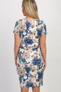 PinkBlush White Floral Fitted Maternity Dress sold by Pinkblush