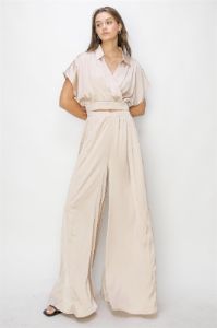 Cream Top And Pants Two-Piece Set sold by Pinkblush