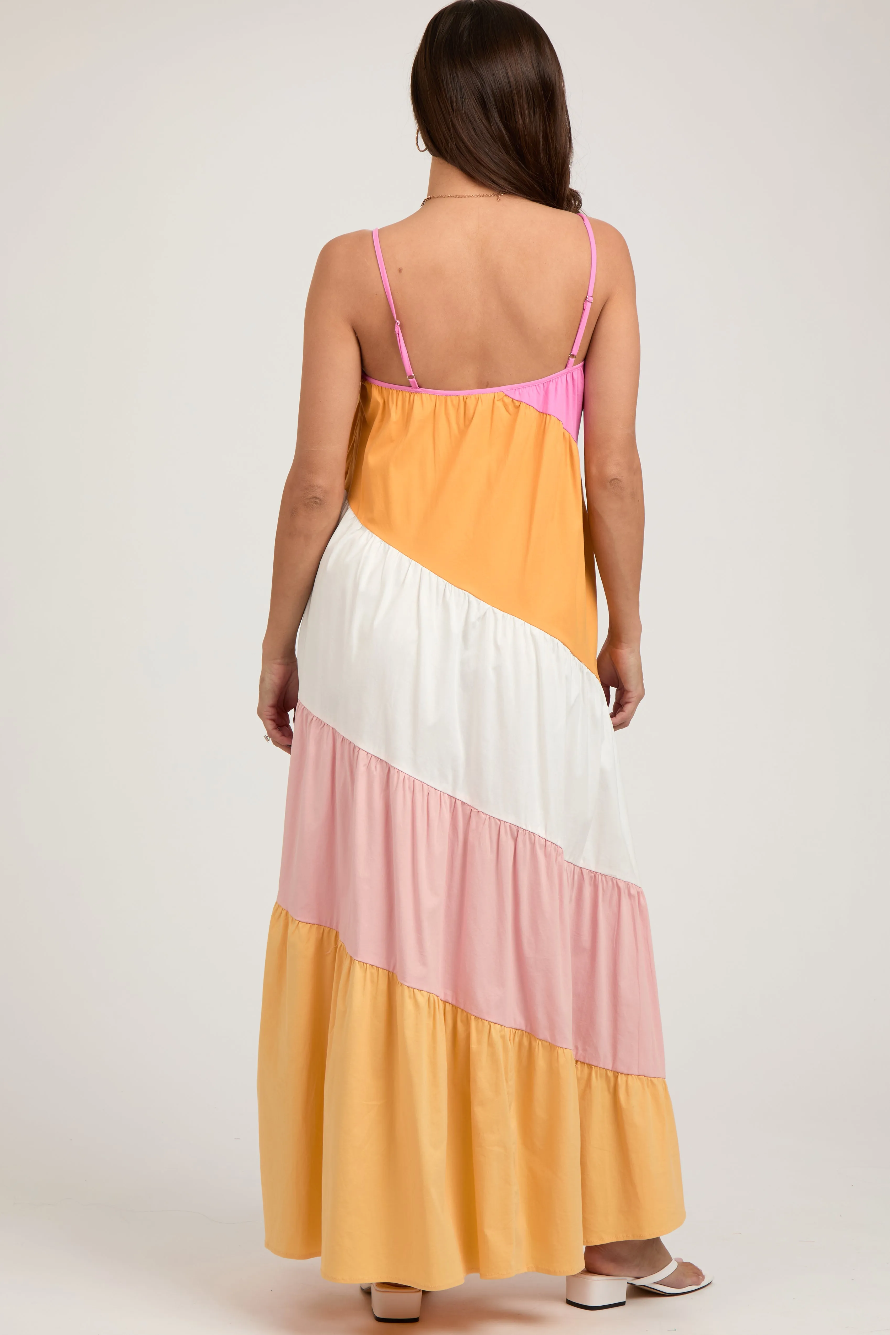 Multi-Color Sleeveless Maternity Maxi Dress sold by Pinkblush product image thumbnail 3