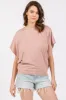 Light Pink Round Neck Dolman Sleeve Maternity Top sold by Pinkblush