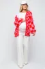 Red Checkered Maternity Cardigan Sweater sold by Pinkblush