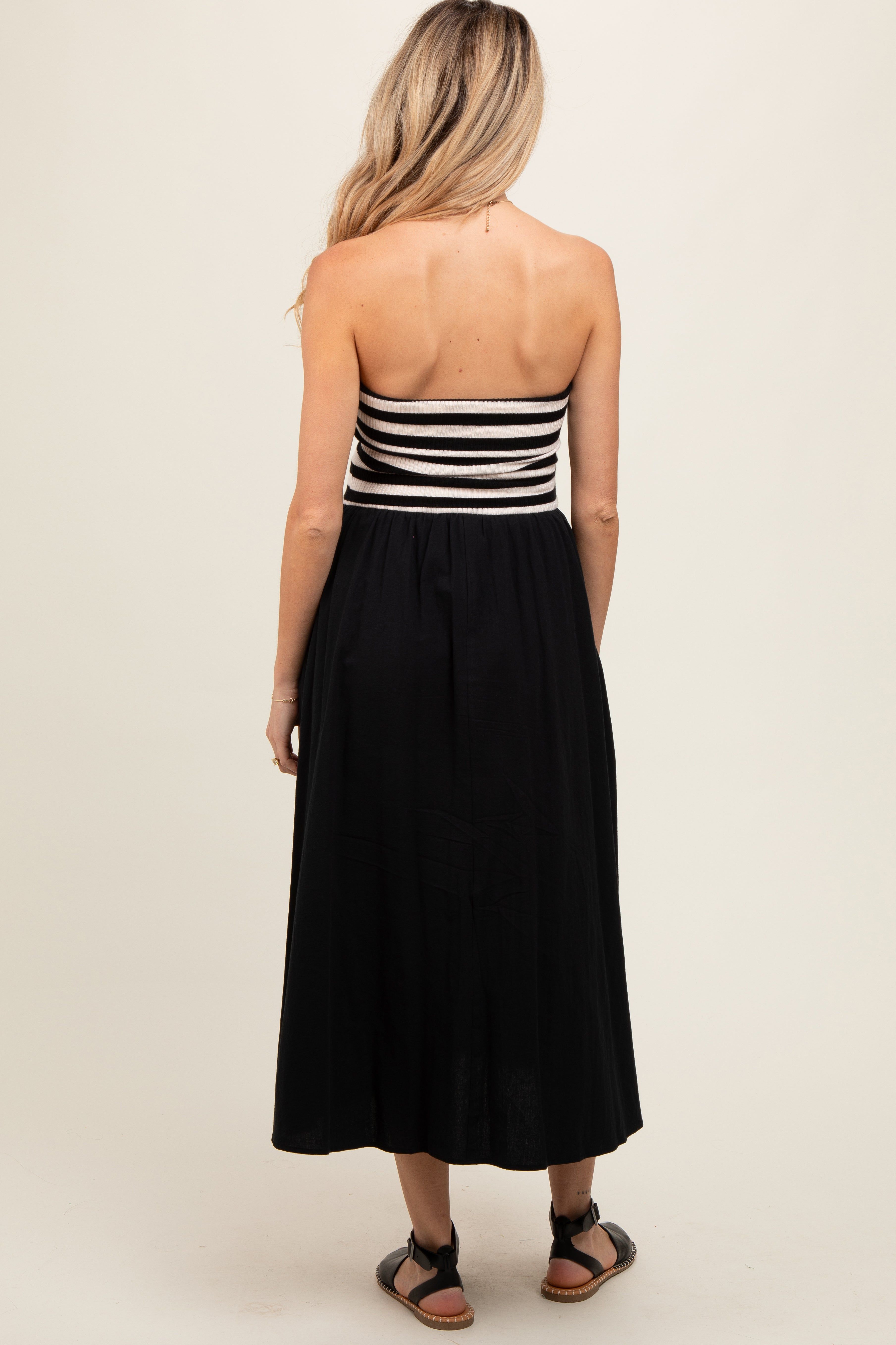 Black Strapless Maternity Dress sold by Pinkblush product image thumbnail 2